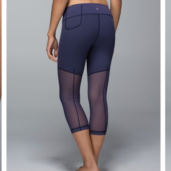 lululemon athletica Pants - *Lululemon Breathe Easy Crop Cadet Blue